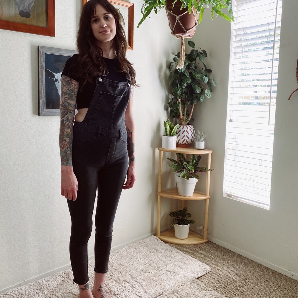 Divided Skinny Black Overalls from H&M
